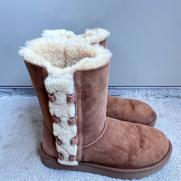 UGG Shoes - UGG Brown Sheepskin Boots, Size 9, Excellent Condition